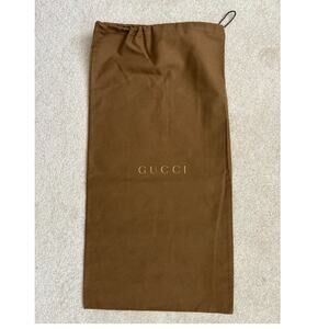 Gucci Vintage Dust Bag 13 x 25 Authentic Brown Travel Bag